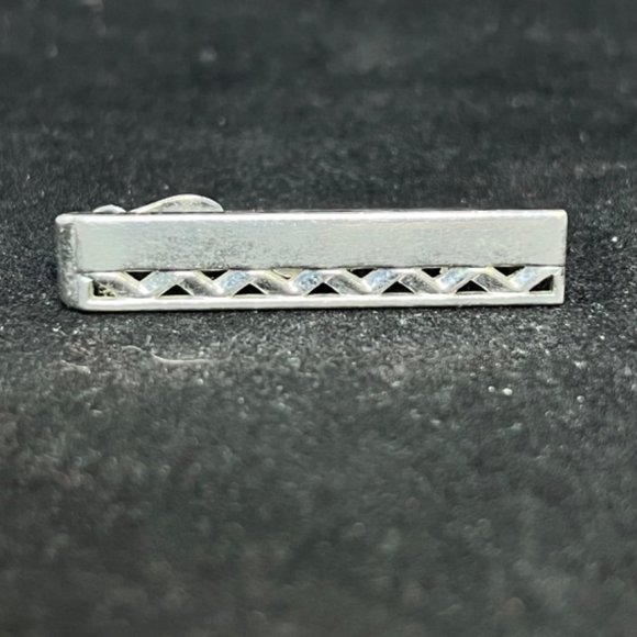 Vintage Swank Silver Tone Tie Bar (3074) - Picture 2 of 4